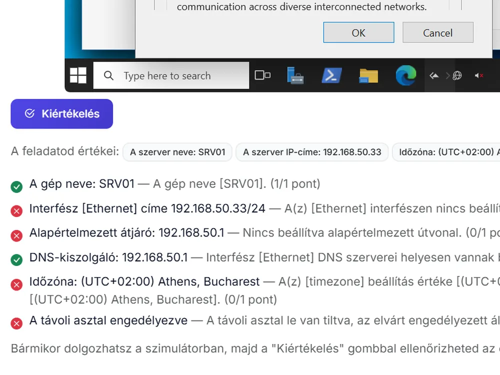 Azonnali visszajelz&eacute;s a munk&aacute;dra